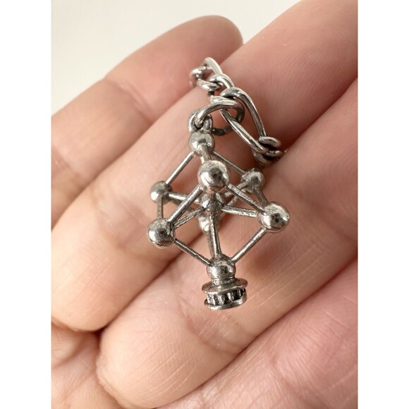 Vintage Sterling Silver Monaco Bell Eiffel Tower Charm Bracelet 7” - Picture 7 of 11